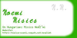 noemi misics business card